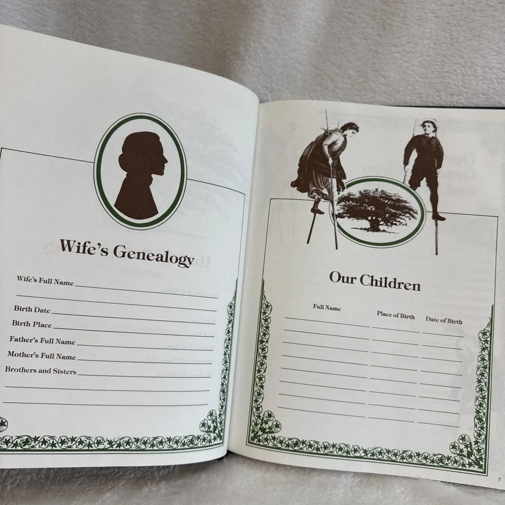 Our Family Tree A History of‎ Our Family Hardcover Genealogy Record Book 1977